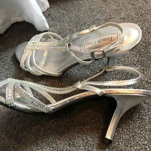 Silver Heeled sandals